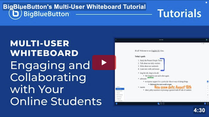BigBlueButton Tutorial Multi-User Whiteboard