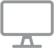 Icon Desktop grau