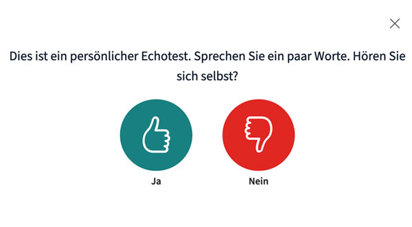 BigBlueButton Echotest