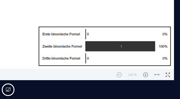 BigBlueButton Umfragen Ergebnis