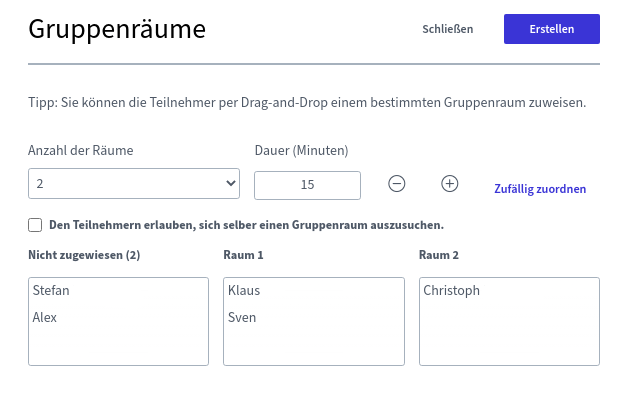 Gruppenräume