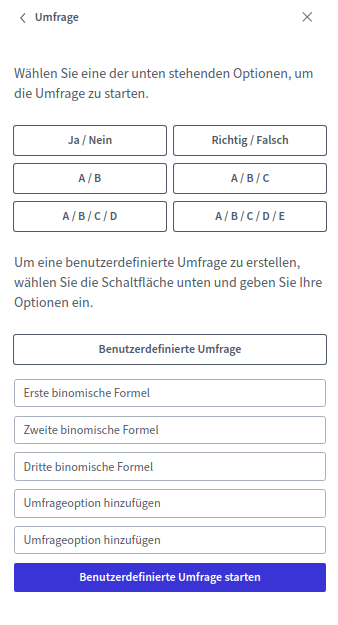 Umfrage BBB