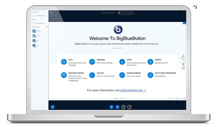 BigBlueButton Startseite