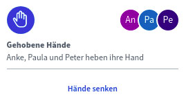 BigBlueButton Version 2.3 - Anzahl Hand heben BigBlueButton Version 2.3 - Anzahl Hand heben