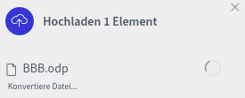 BigBlueButton Version 2.3 - Praesentationen konvertieren BigBlueButton Version 2.3 - Praesentationen konvertieren