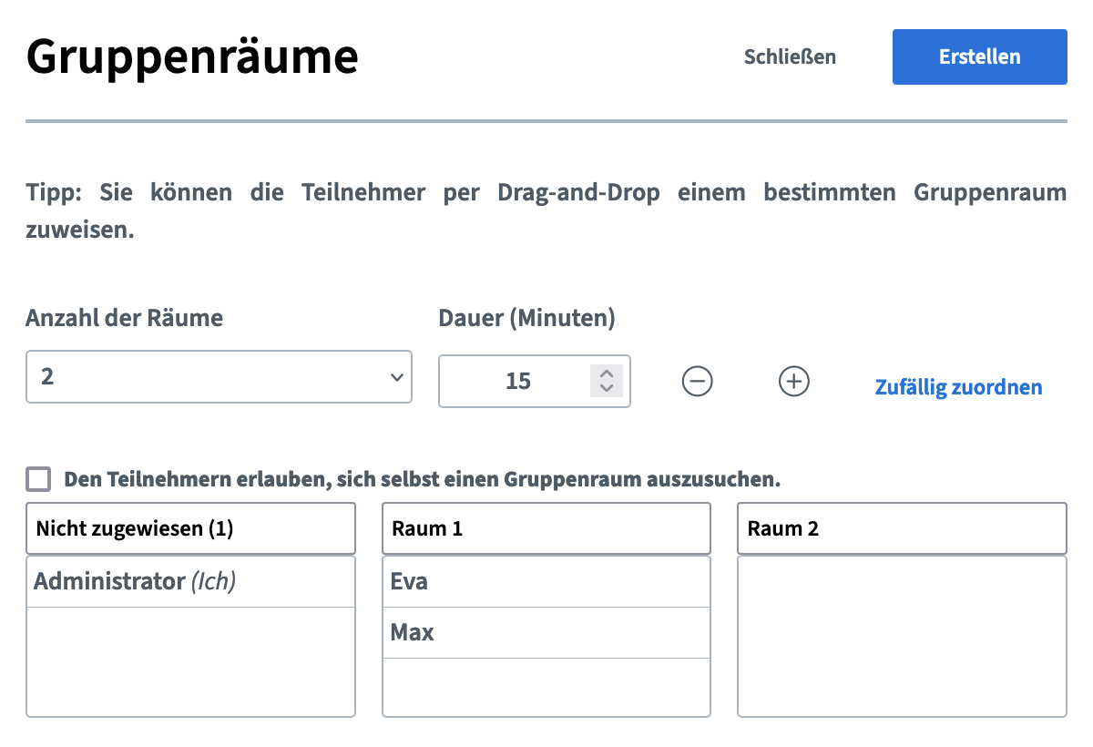 Gruppenräume