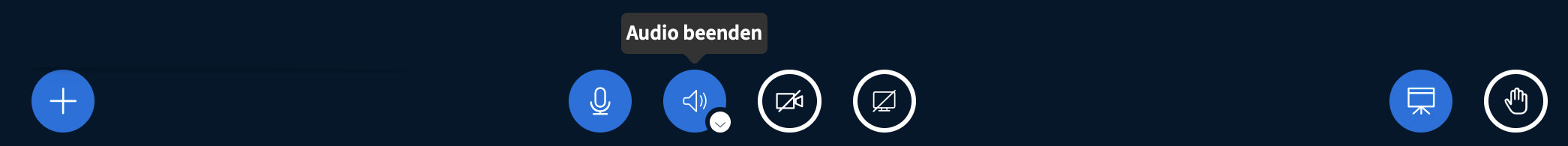 BigBlueButton Toolbar Symbol Lautsprecher