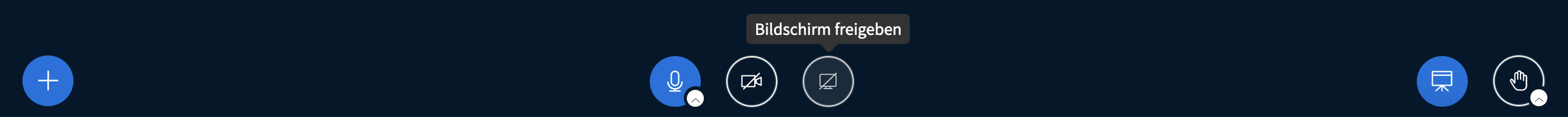 BigBlueButton Toolbar Symbol Bildschirm