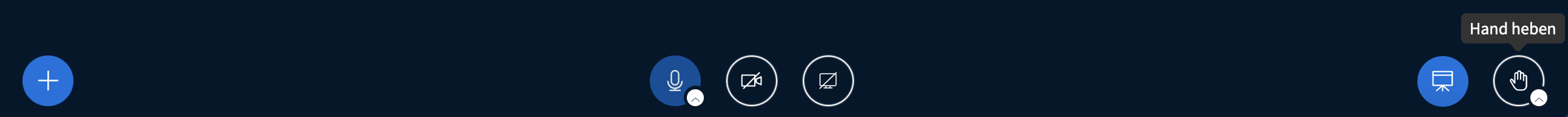 BigBlueButton Toolbar Symbol Hand