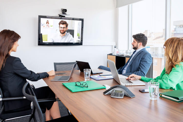 Unternehmen Online-Konferenz